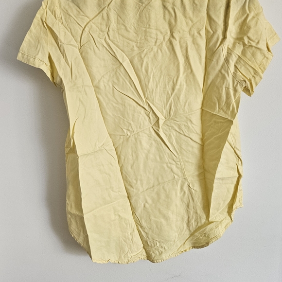 Yellow V-Neck Women's Top - Picture 4 of 4